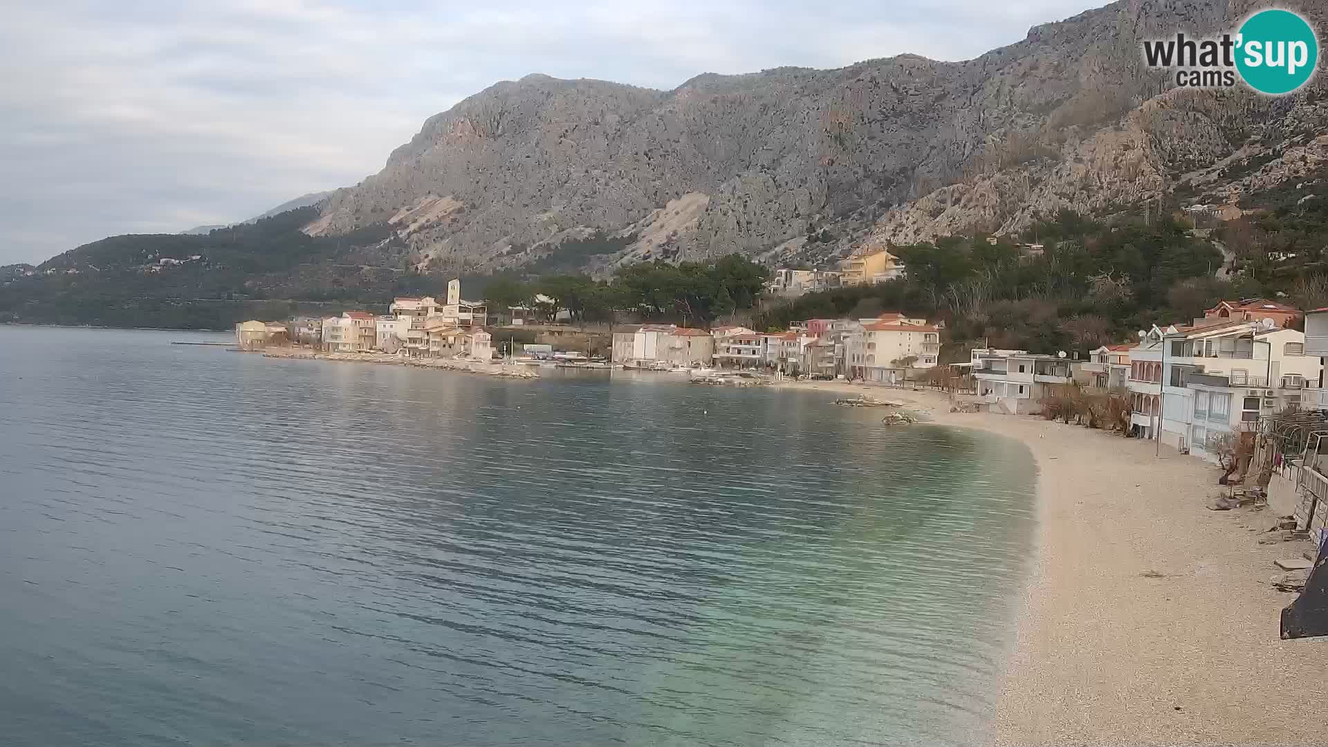 Webcam Drašnice (Podgora)  – Spiaggia