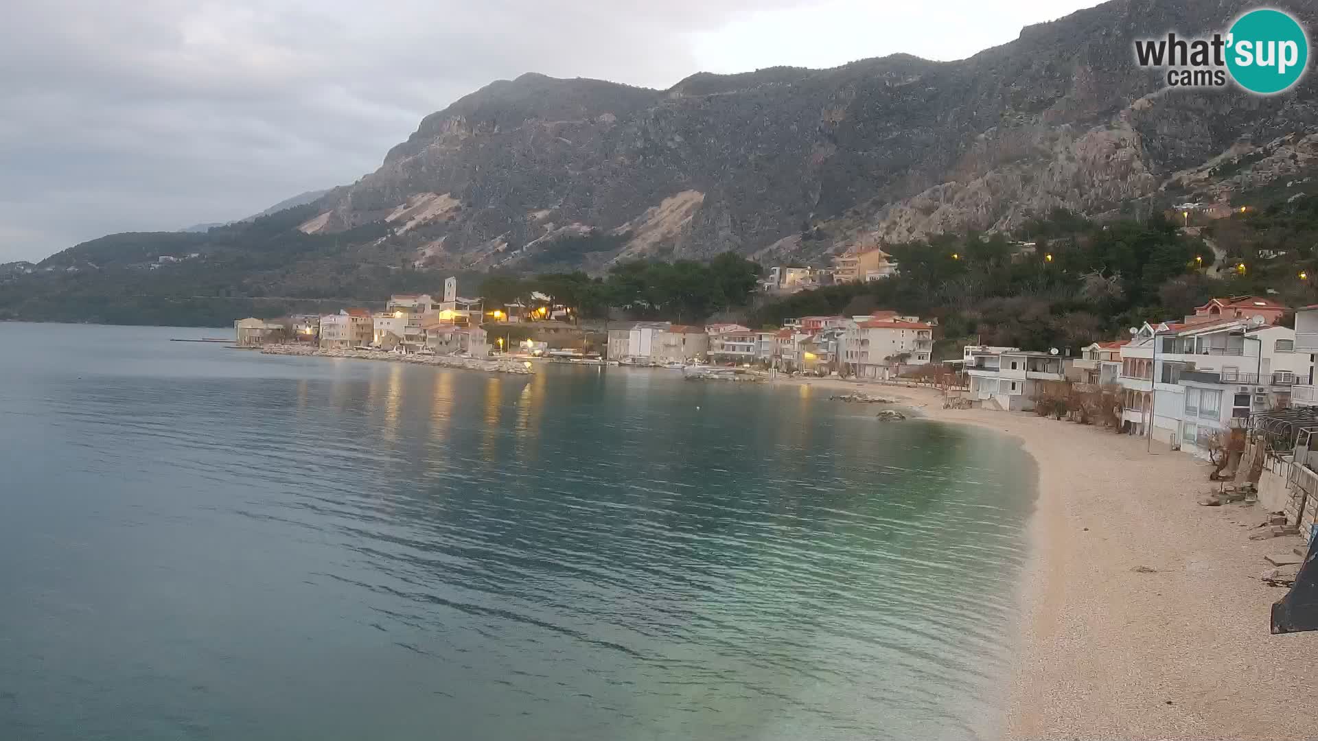 Webcam Drašnice (Podgora)  – Spiaggia