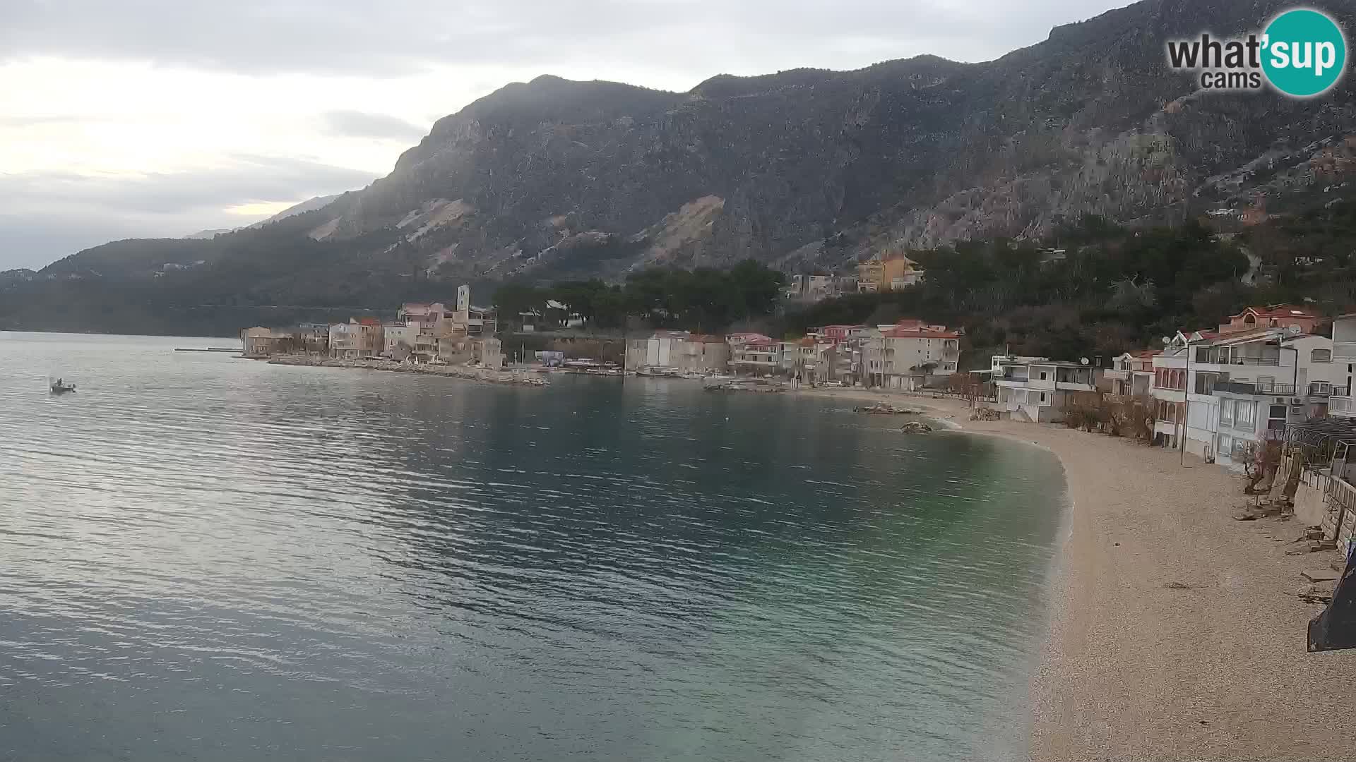 Webcam Drašnice (Podgora)  – Spiaggia