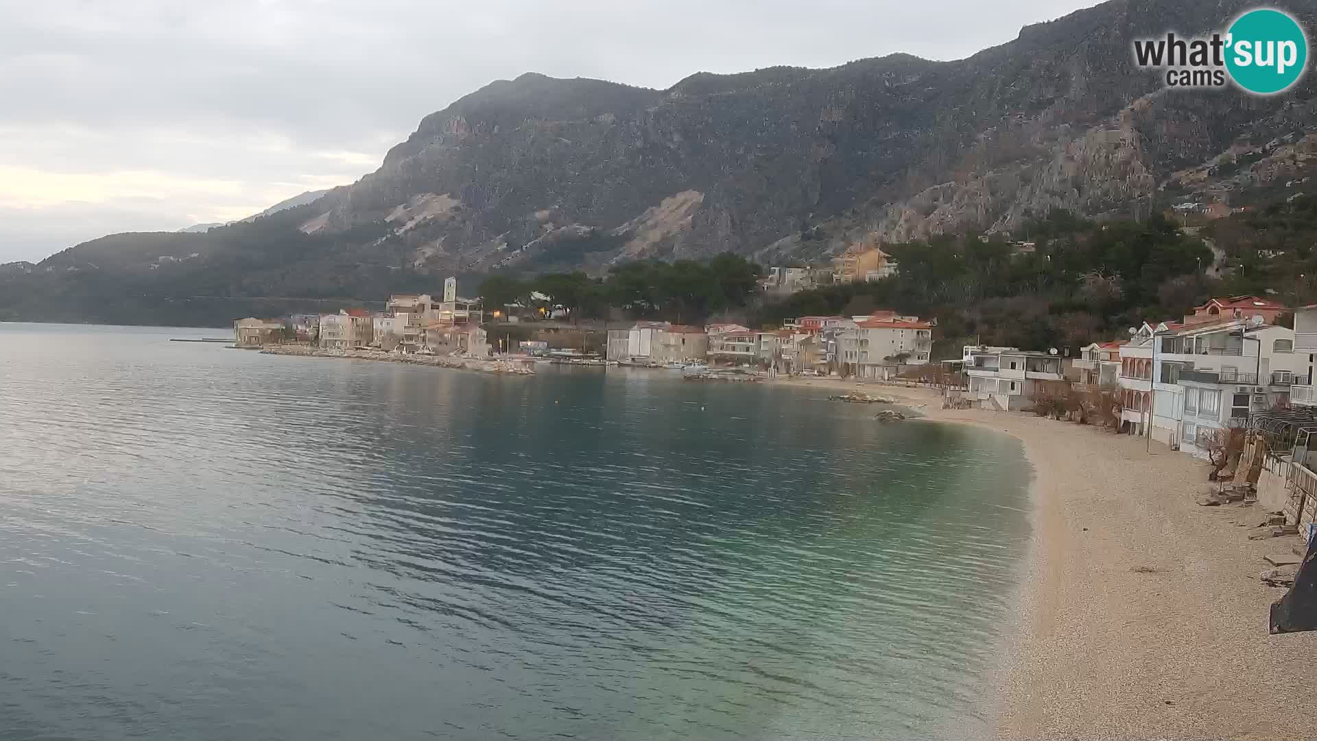 Webcam Drašnice (Podgora)  – Spiaggia