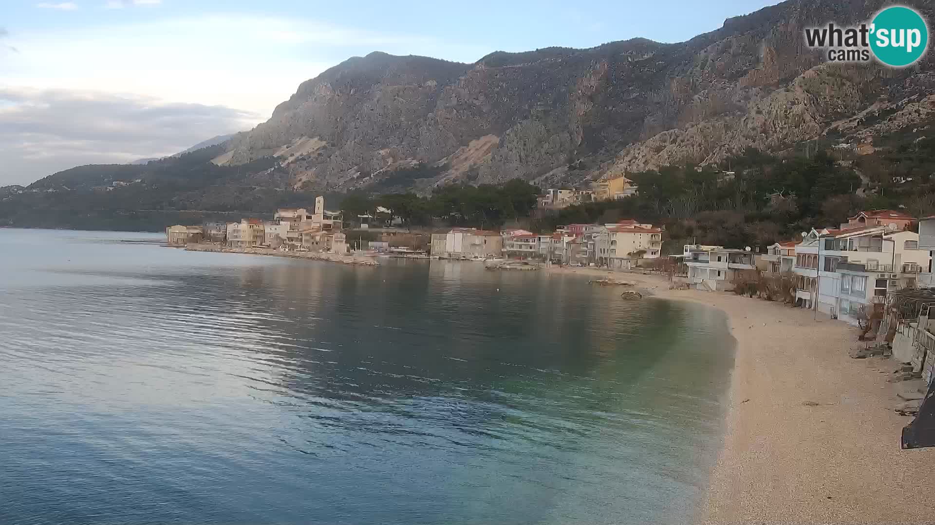 Webcam Drašnice (Podgora)  – Spiaggia