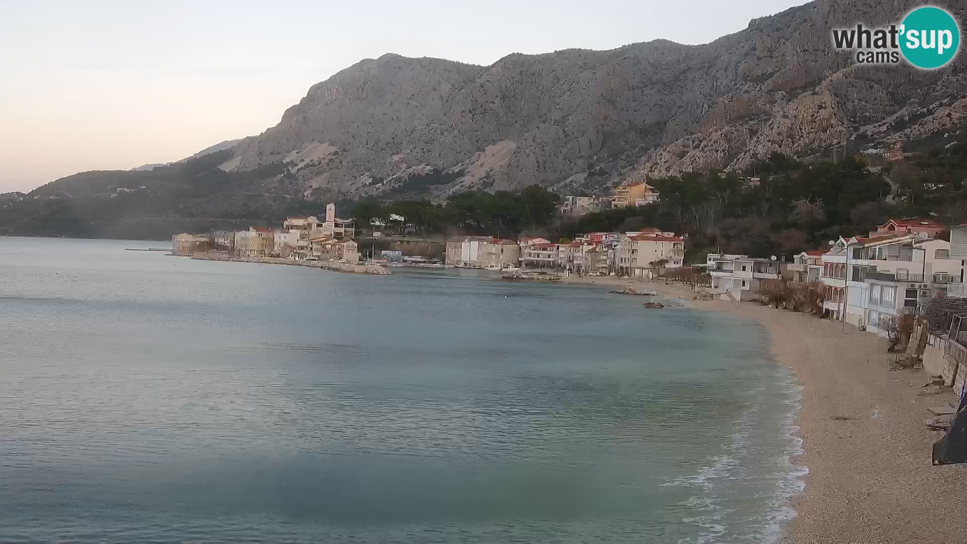 Webcam Drašnice (Podgora)  – Strand