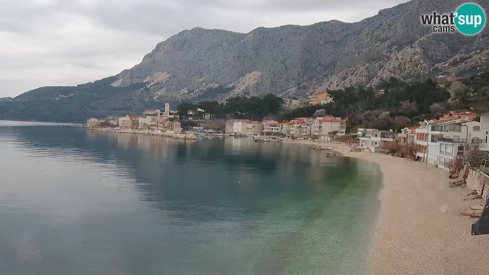 Webcam Drašnice (Podgora)  – Spiaggia