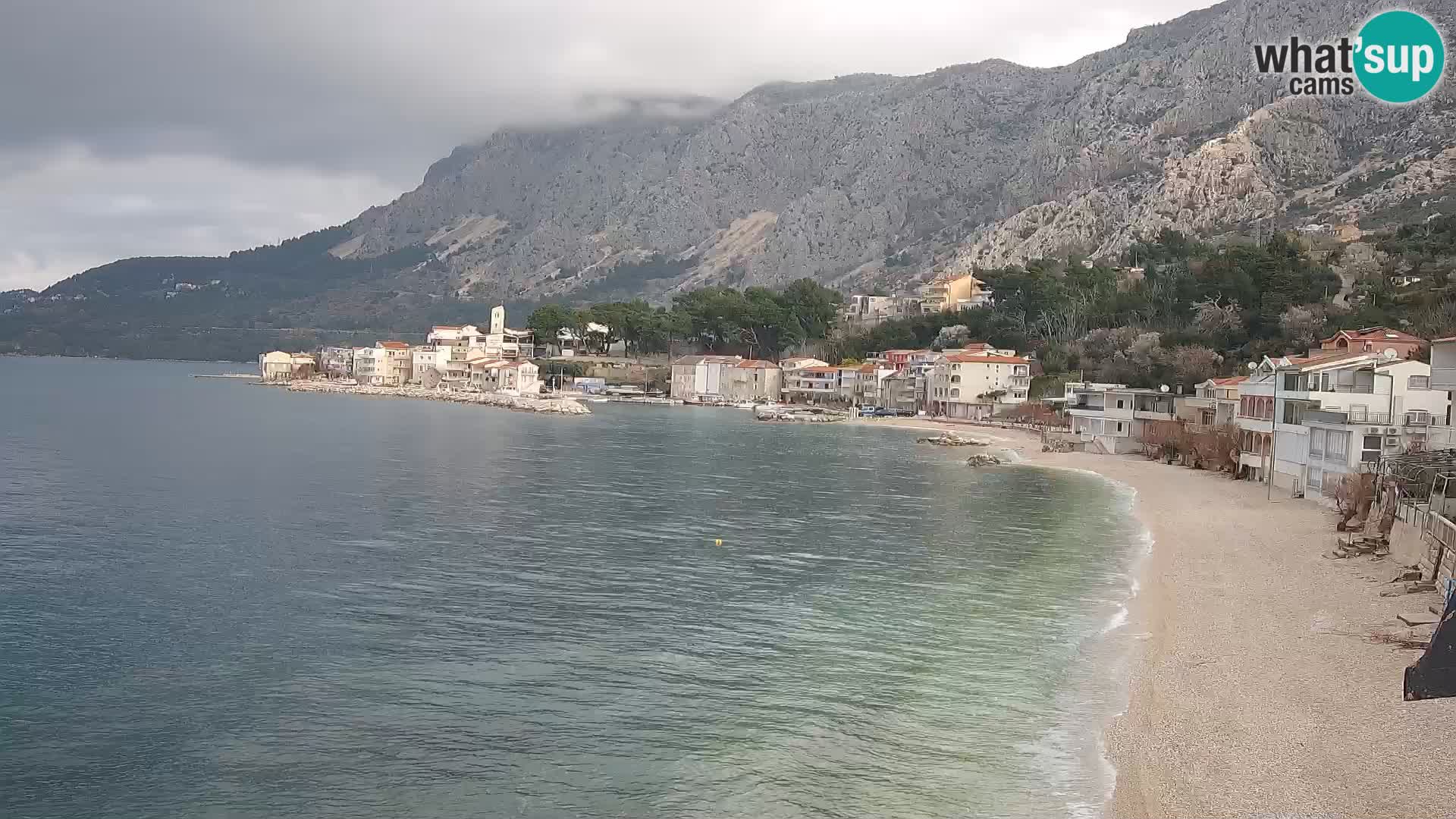 Webcam Drašnice (Podgora)  – Spiaggia