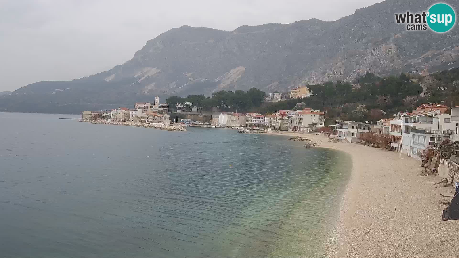 Webcam Drašnice (Podgora)  – Strand