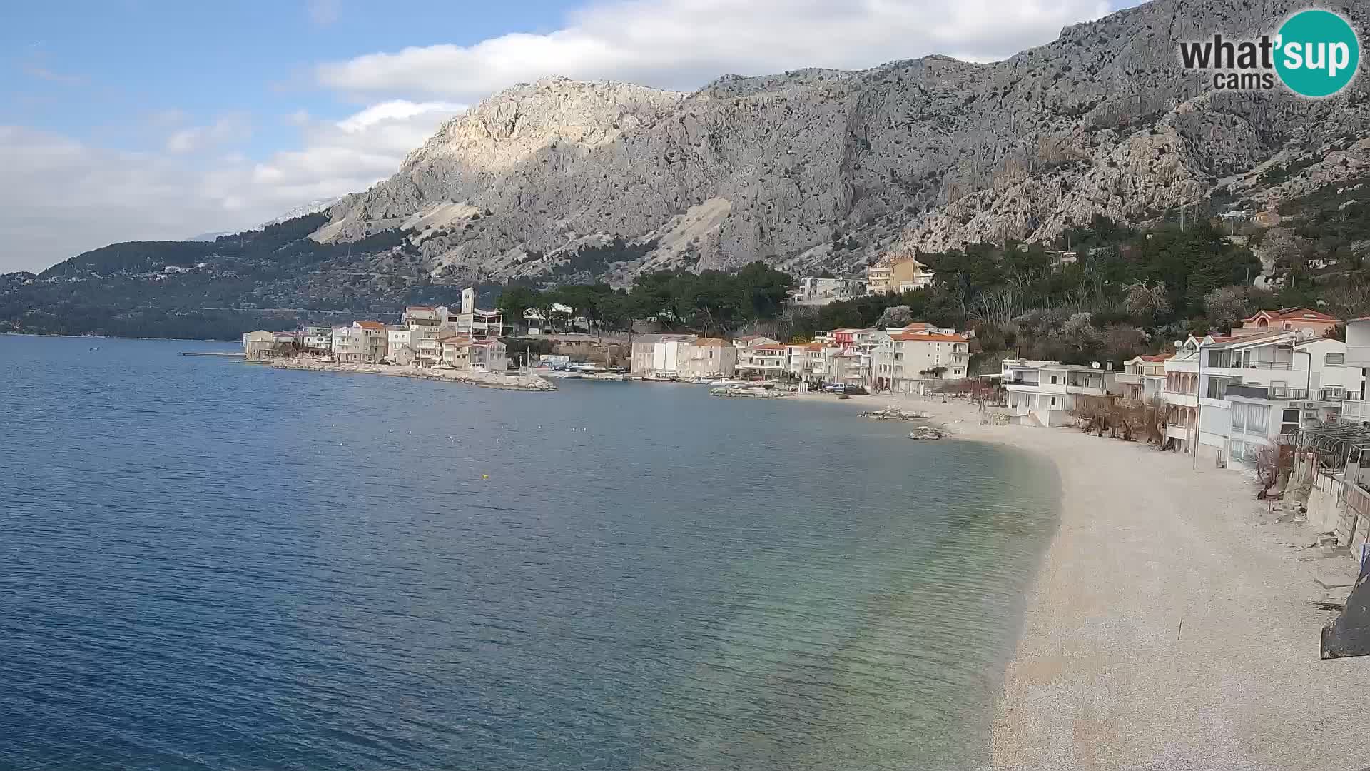 Web Kamera Drašnice (Podgora) – Plaža sa Apartmana Ober