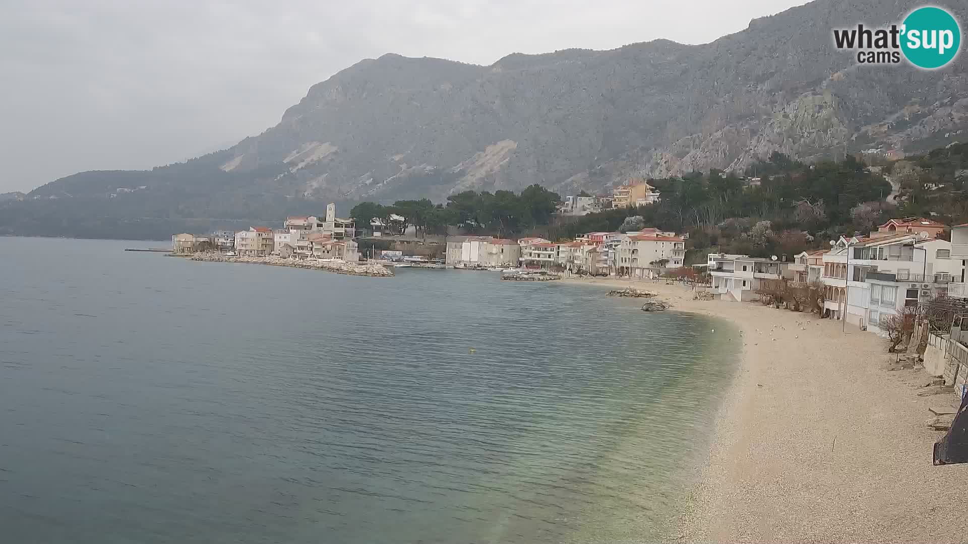 Webcam Drašnice (Podgora)  – Plage