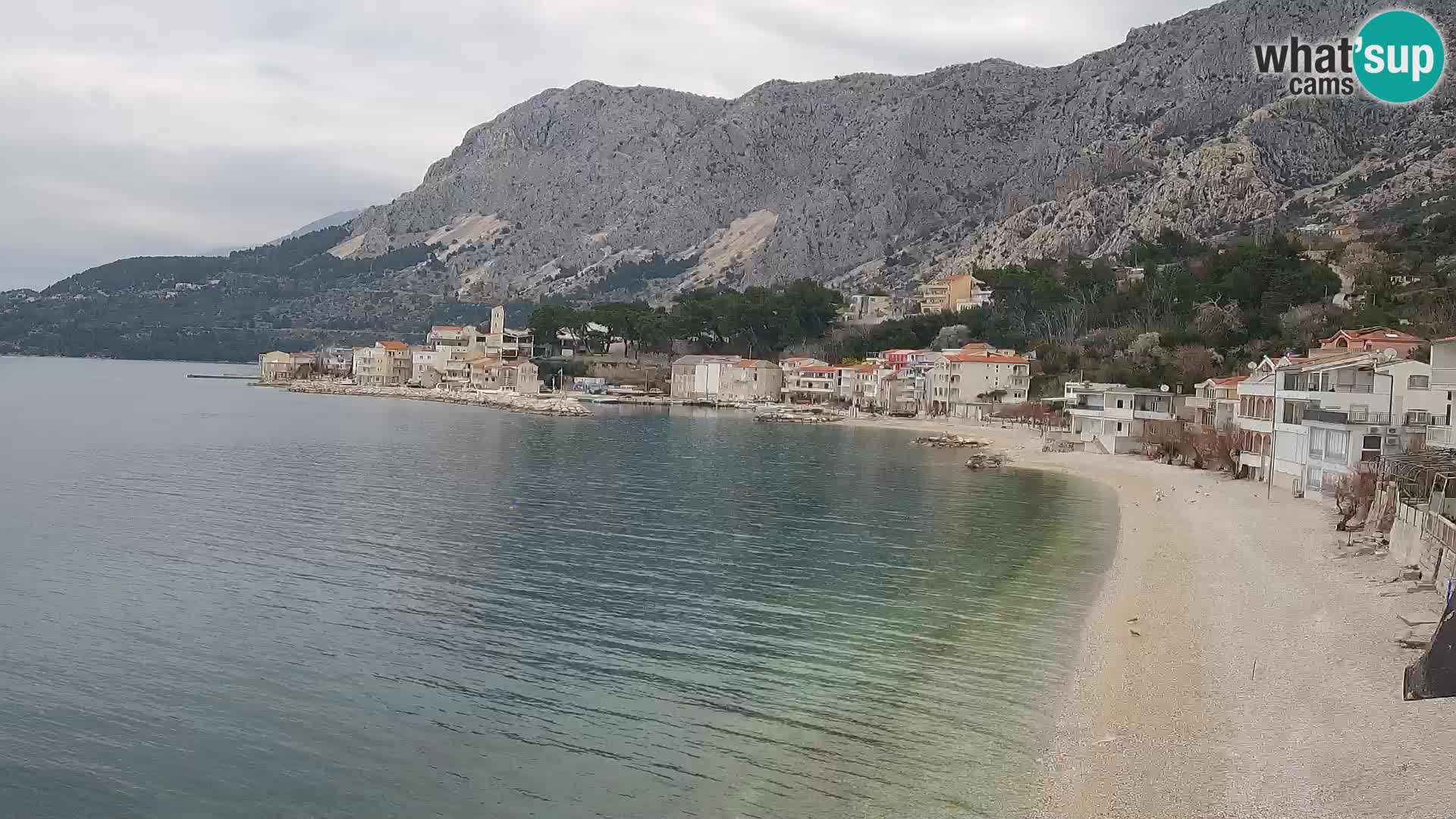 Webcam Drašnice (Podgora)  – Spiaggia