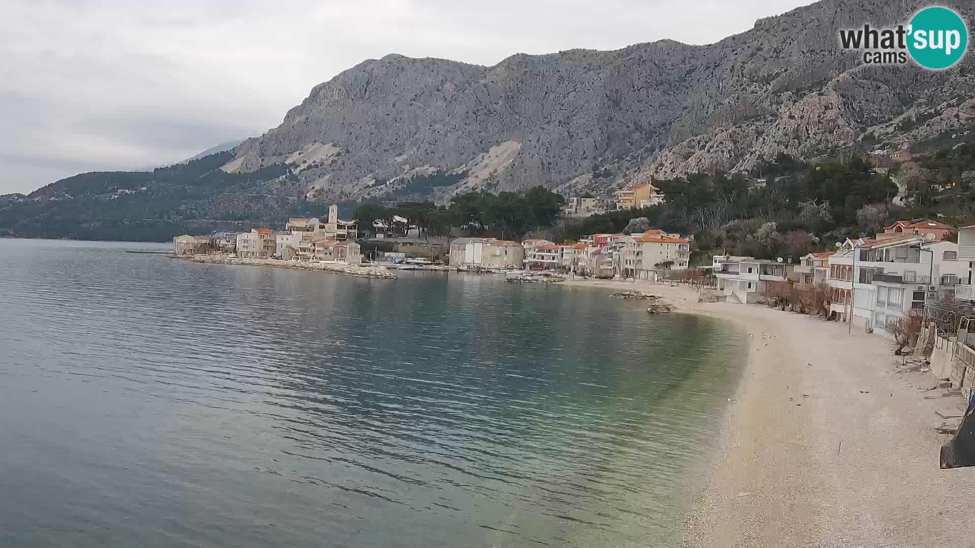 Webcam Drašnice (Podgora)  – Spiaggia