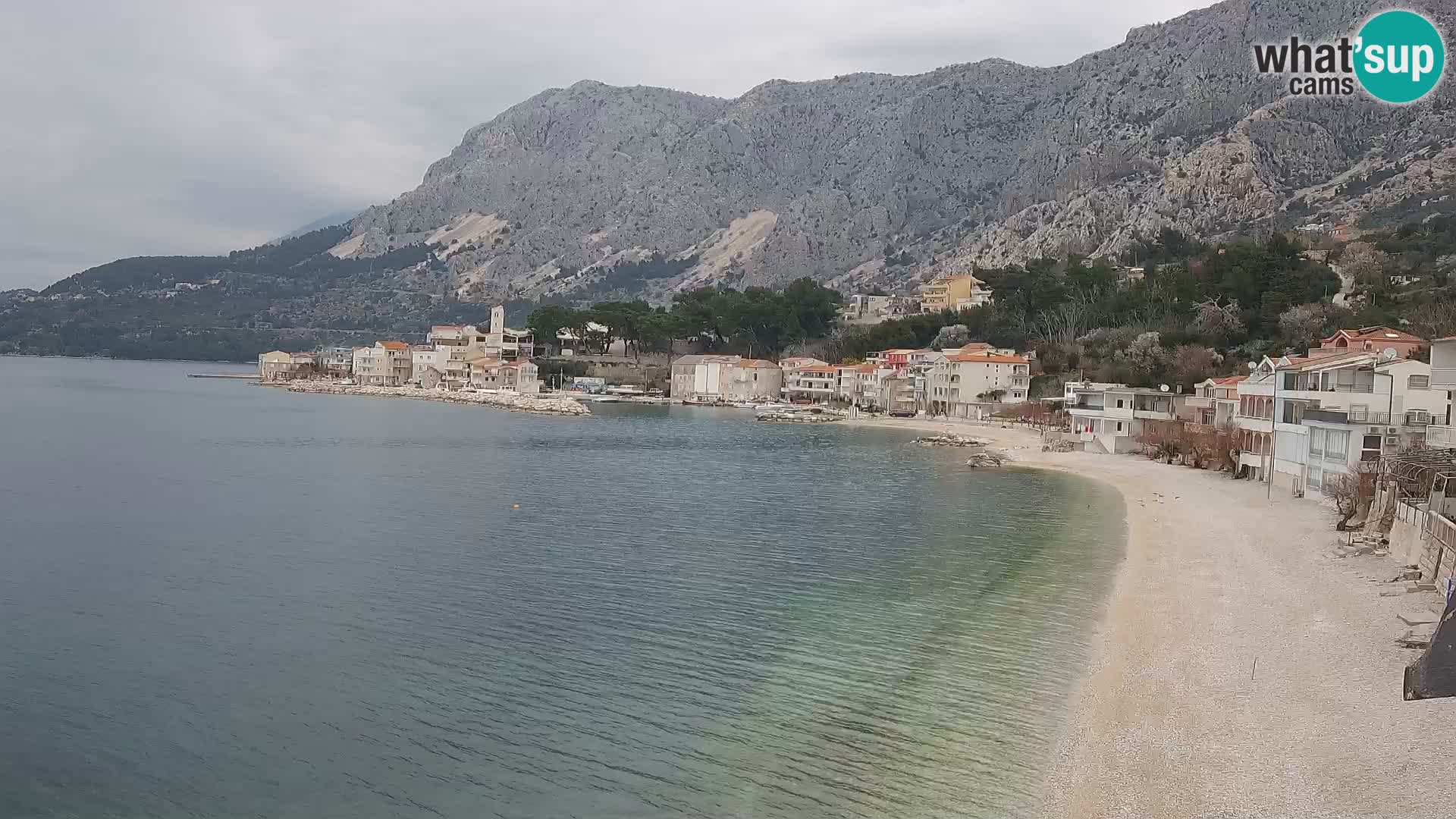 Webcam Drašnice (Podgora)  – Spiaggia