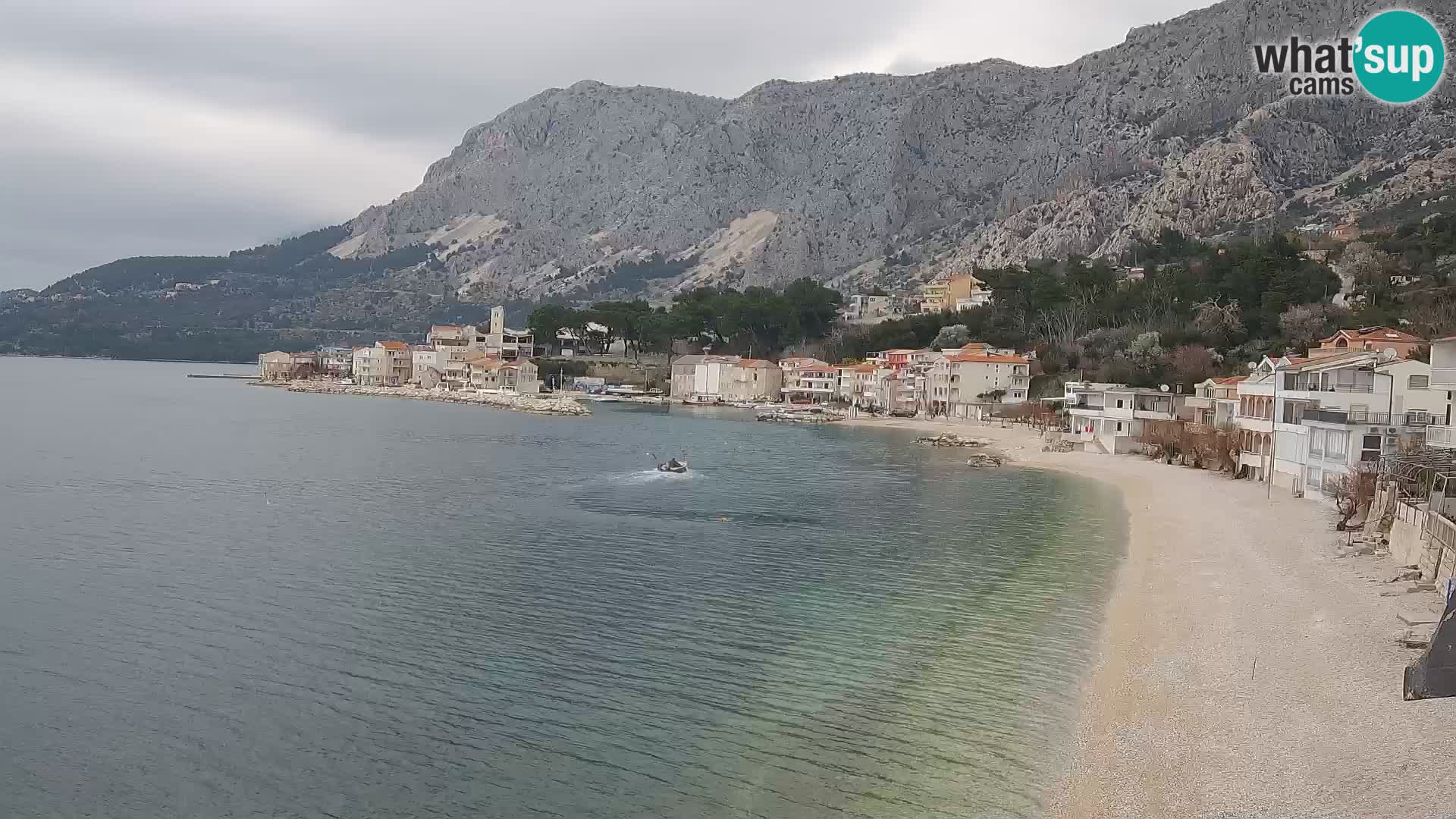 Webcam Drašnice (Podgora)  – Spiaggia