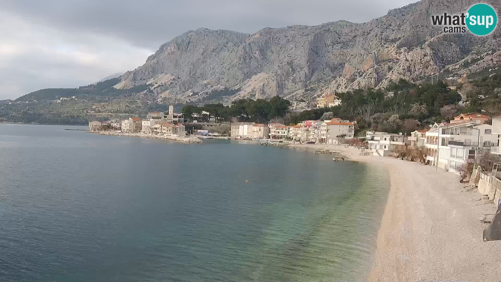 Webcam Drašnice (Podgora)  – Spiaggia