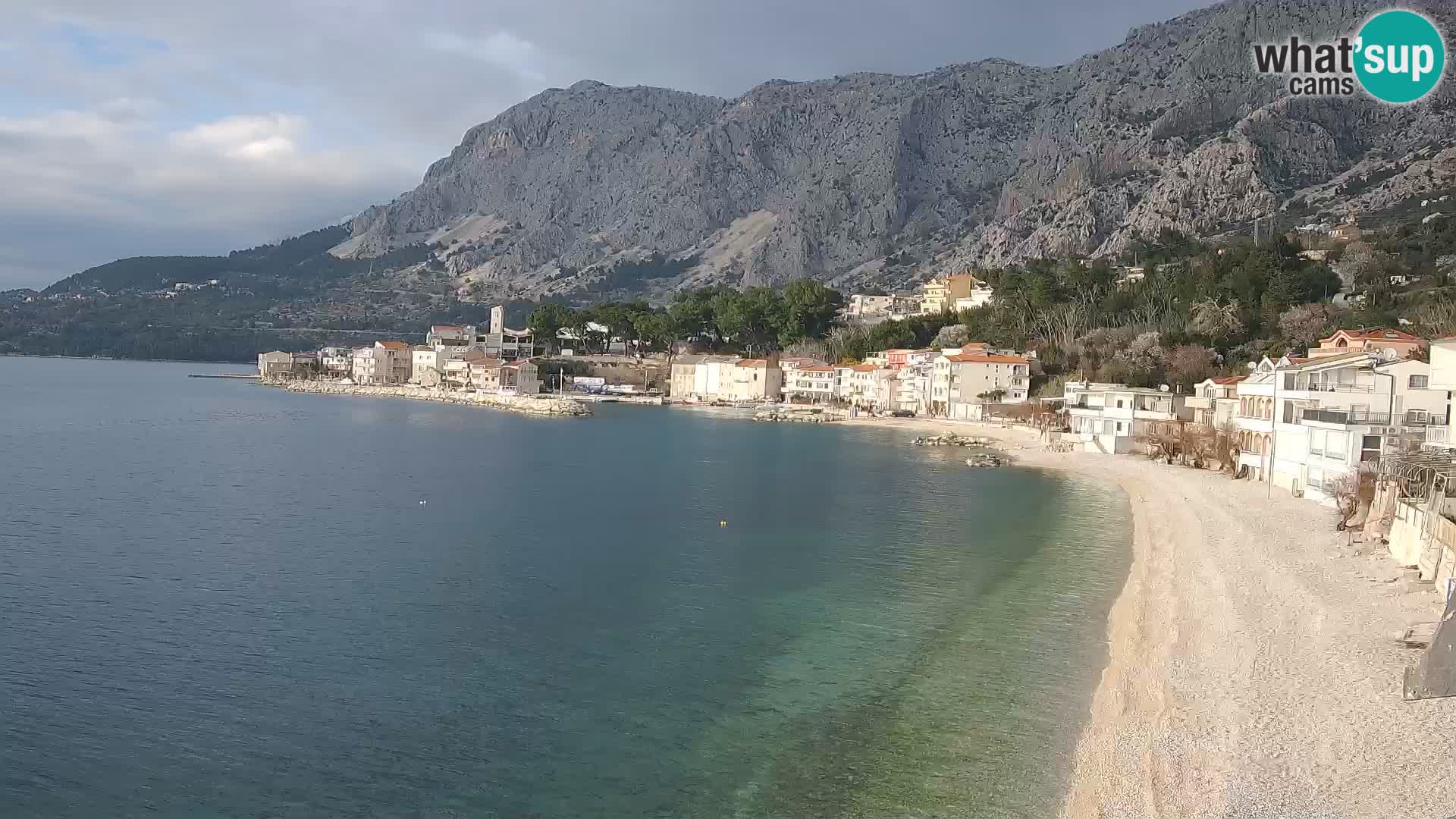 Webcam Drašnice (Podgora)  – Spiaggia