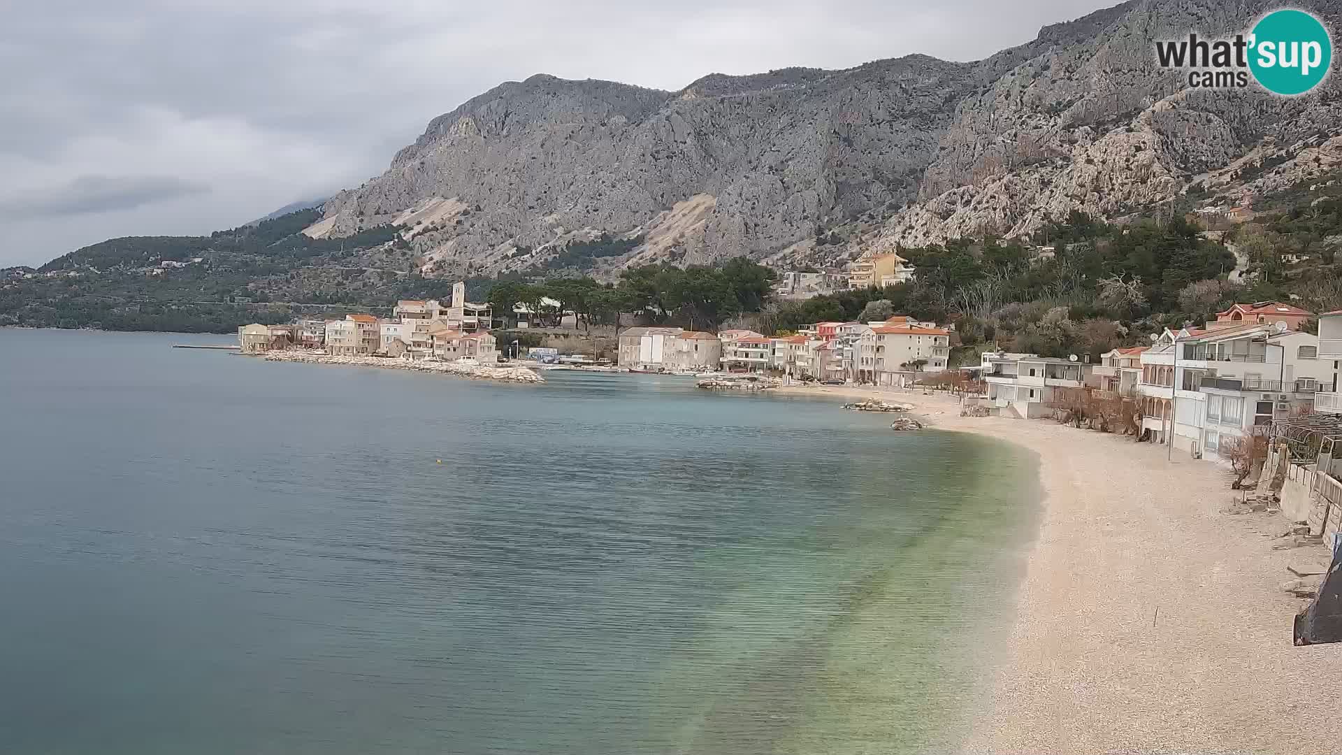 Web Kamera Drašnice (Podgora) – Plaža sa Apartmana Ober