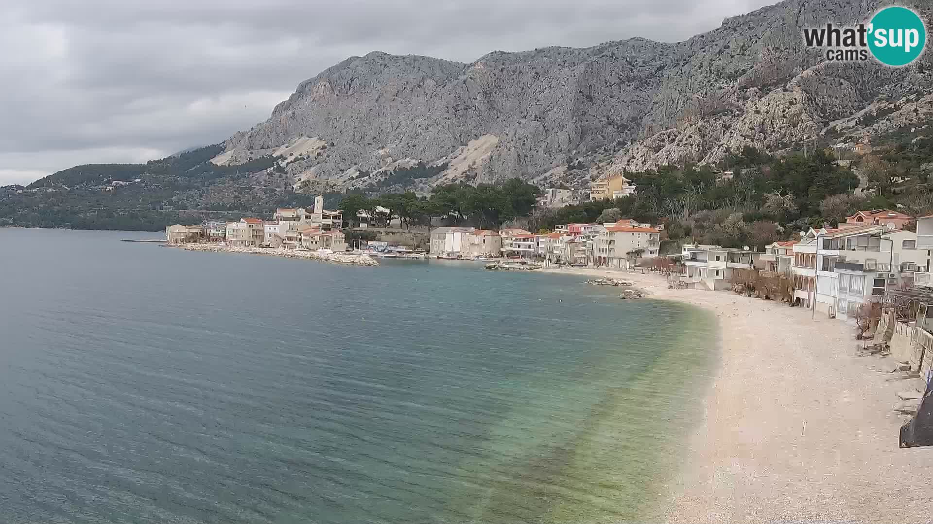 Web Kamera Drašnice (Podgora) – Plaža sa Apartmana Ober