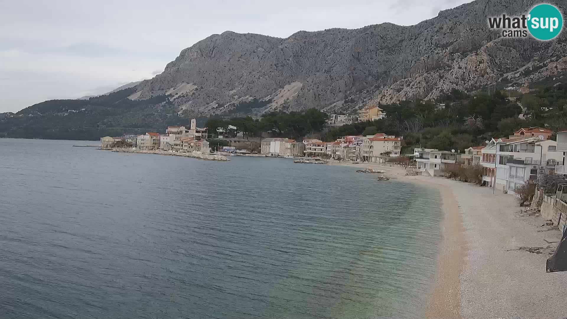 Web Kamera Drašnice (Podgora) – Plaža sa Apartmana Ober