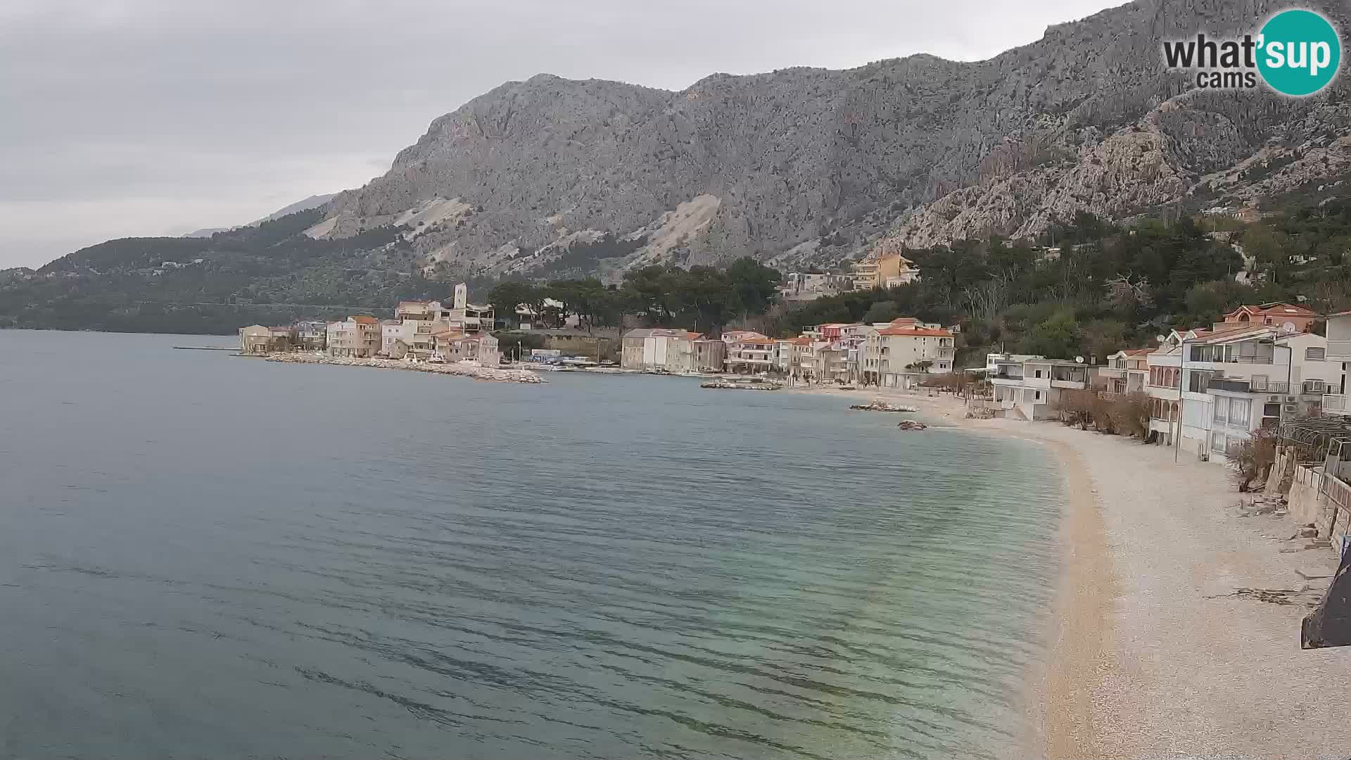 Webcam Drašnice (Podgora)  – Spiaggia