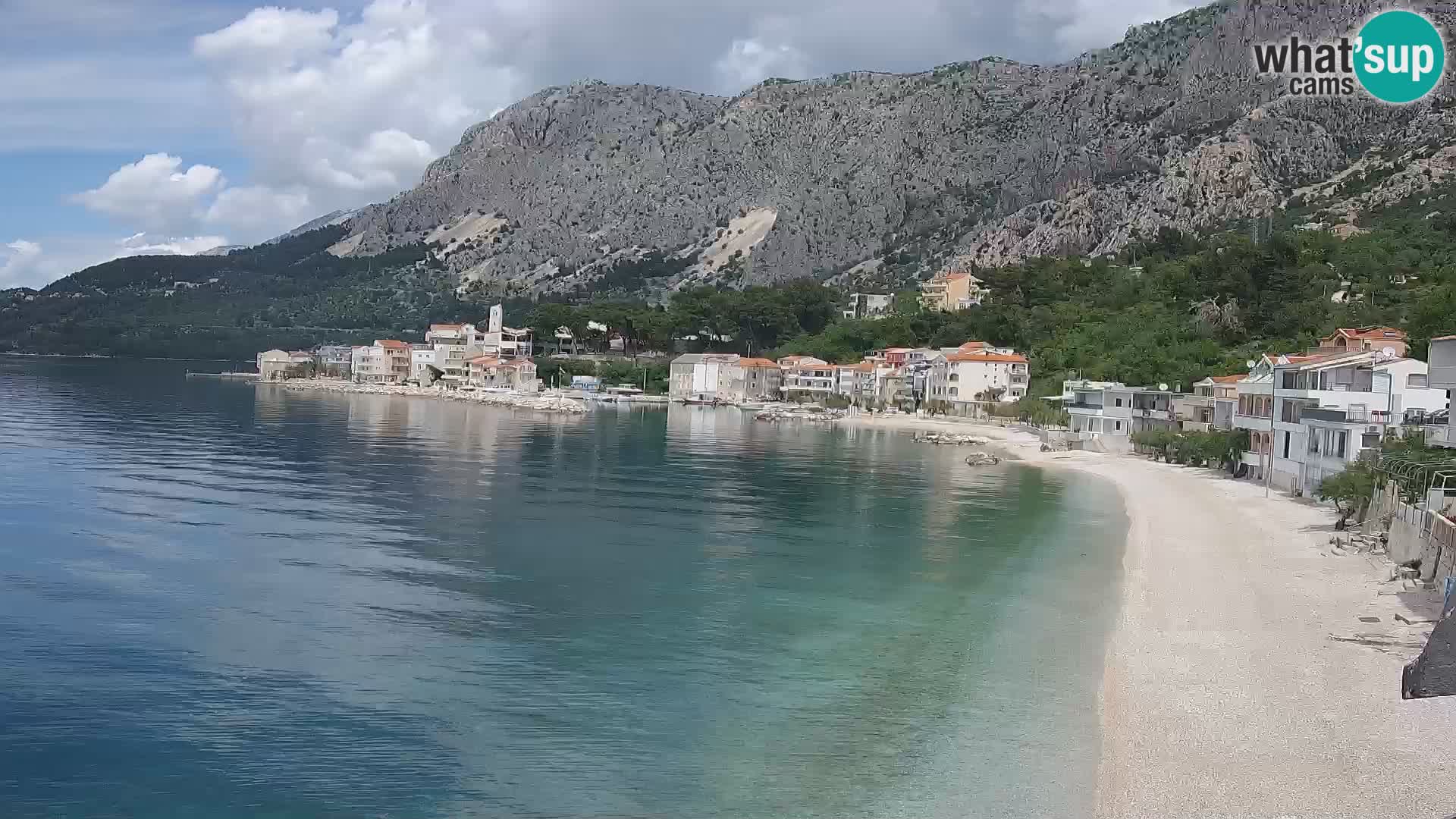 Webcam Drašnice (Podgora)  – Spiaggia