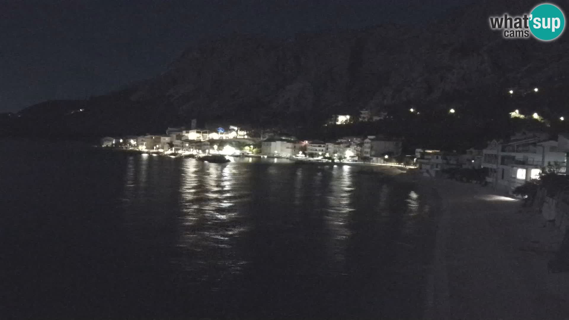 Web Kamera Drašnice (Podgora) – Plaža sa Apartmana Ober