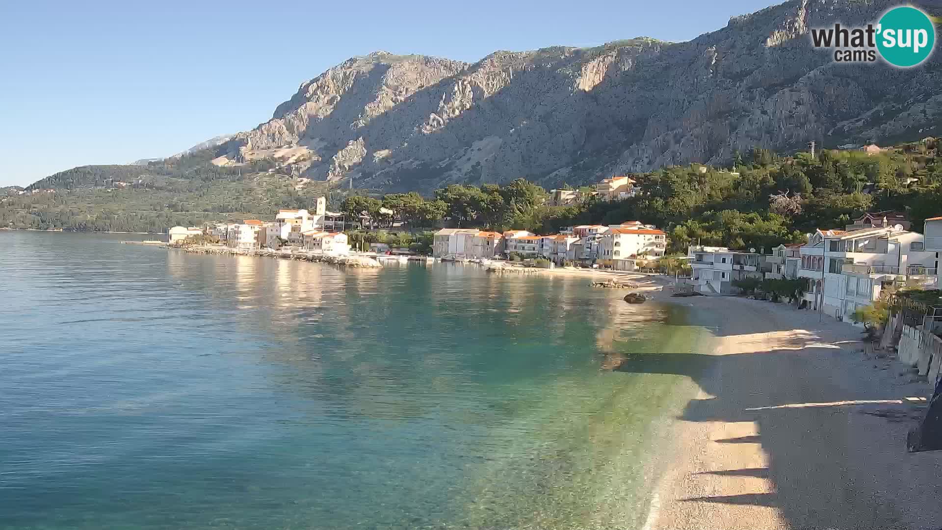 Webcam Drašnice (Podgora)  – Beach – Ober apartments