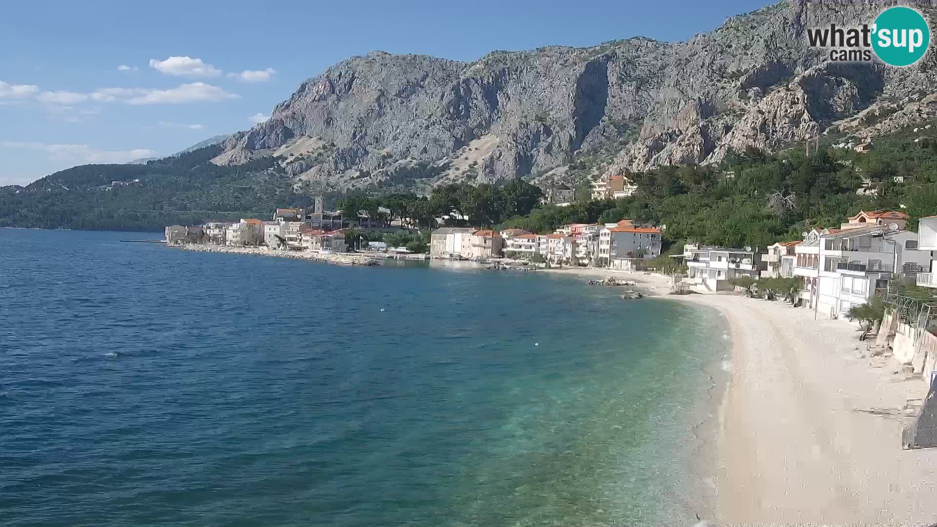 Webcam Drašnice (Podgora)  – Spiaggia