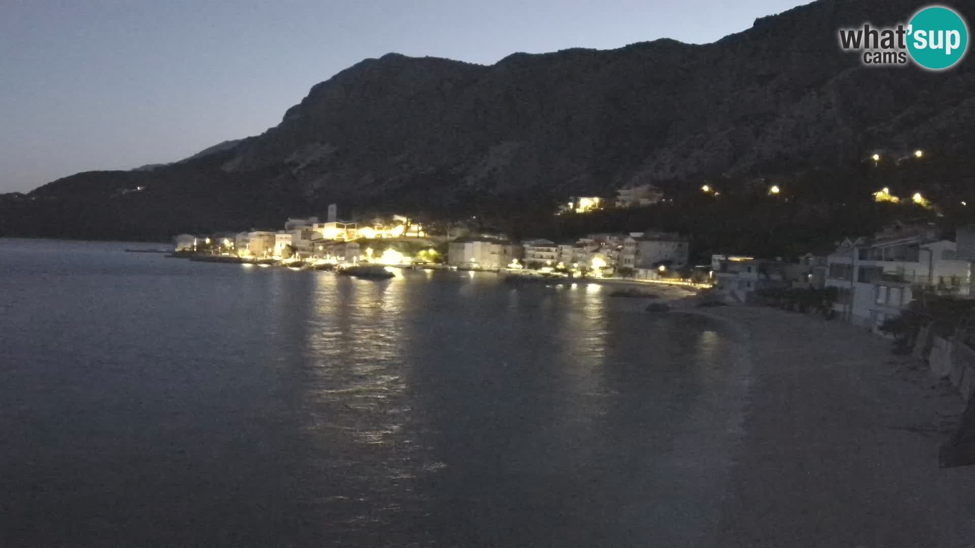 Webcam Drašnice (Podgora)  – Spiaggia
