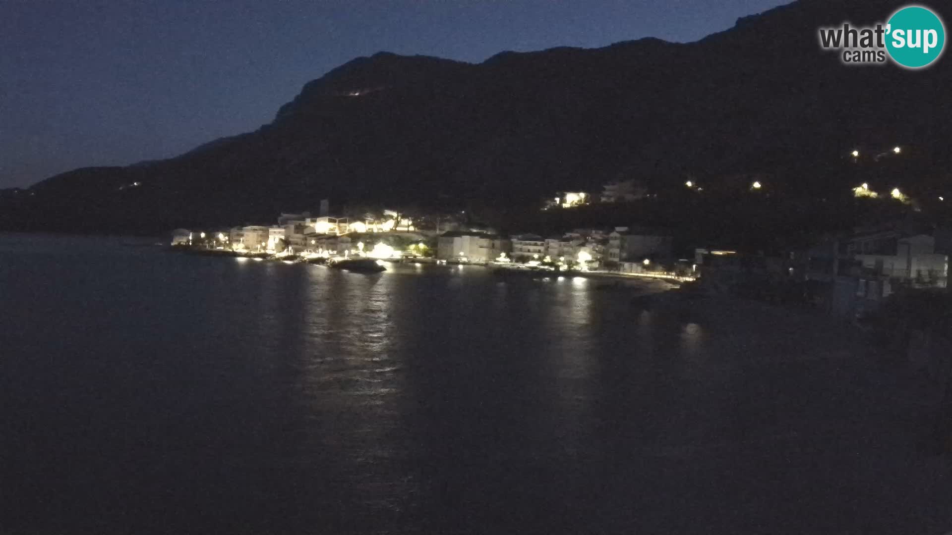 Web Kamera Drašnice (Podgora) – Plaža sa Apartmana Ober