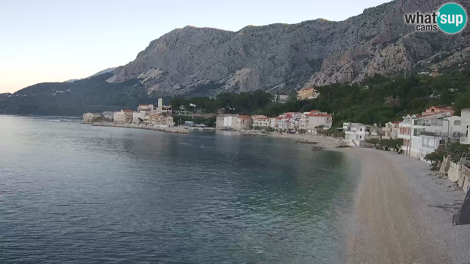 Web Kamera Drašnice (Podgora) – Plaža sa Apartmana Ober