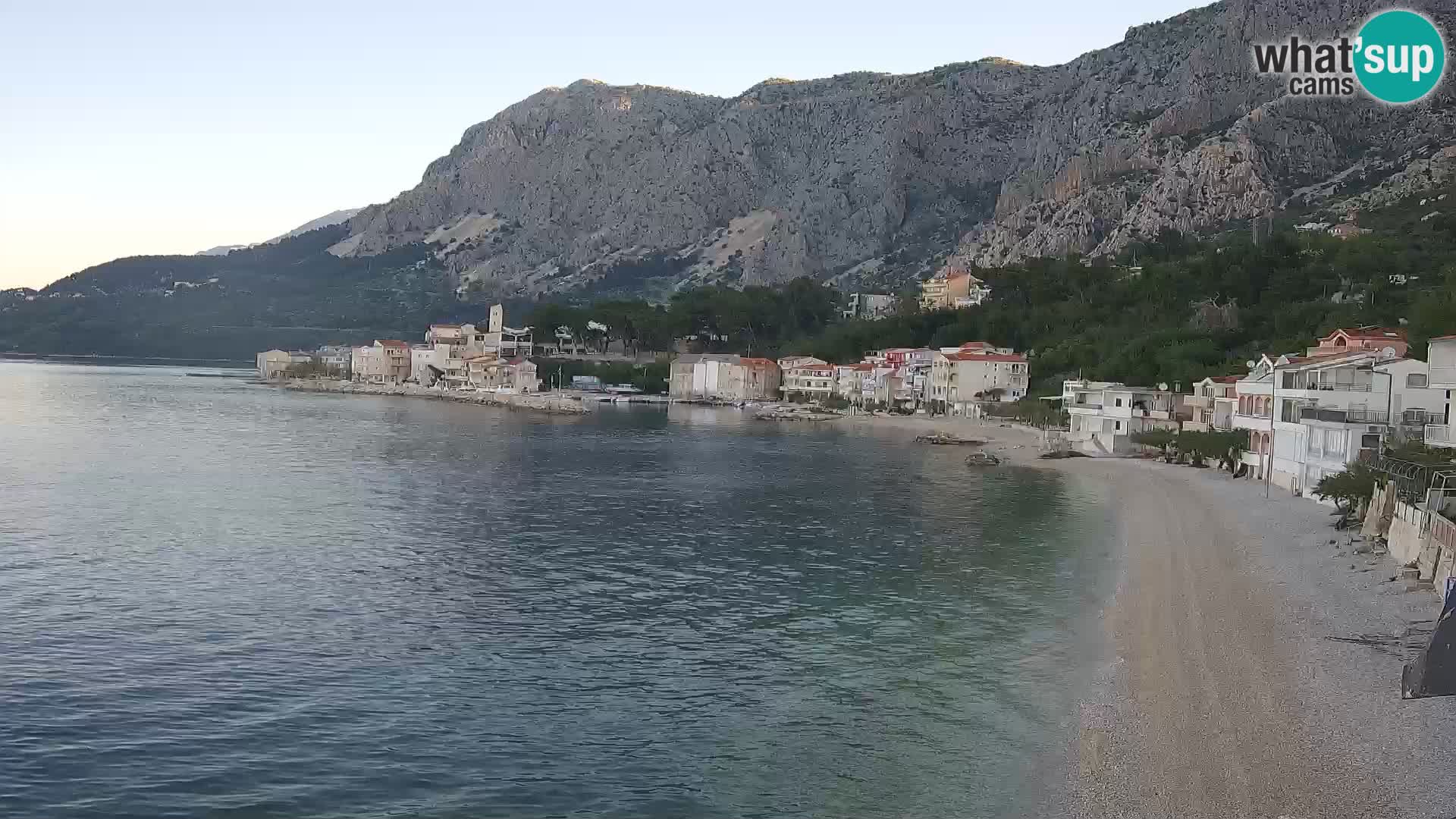Web Kamera Drašnice (Podgora) – Plaža sa Apartmana Ober