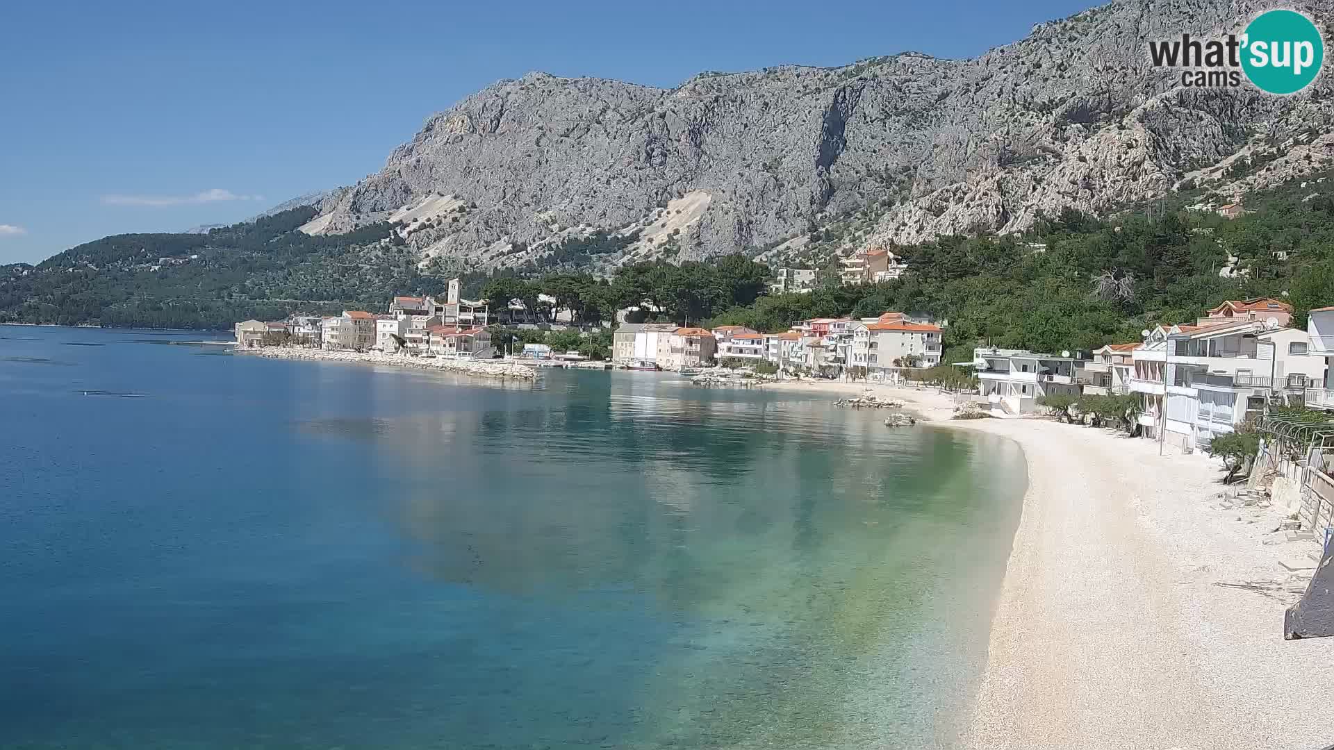Webcam Drašnice (Podgora)  – Spiaggia