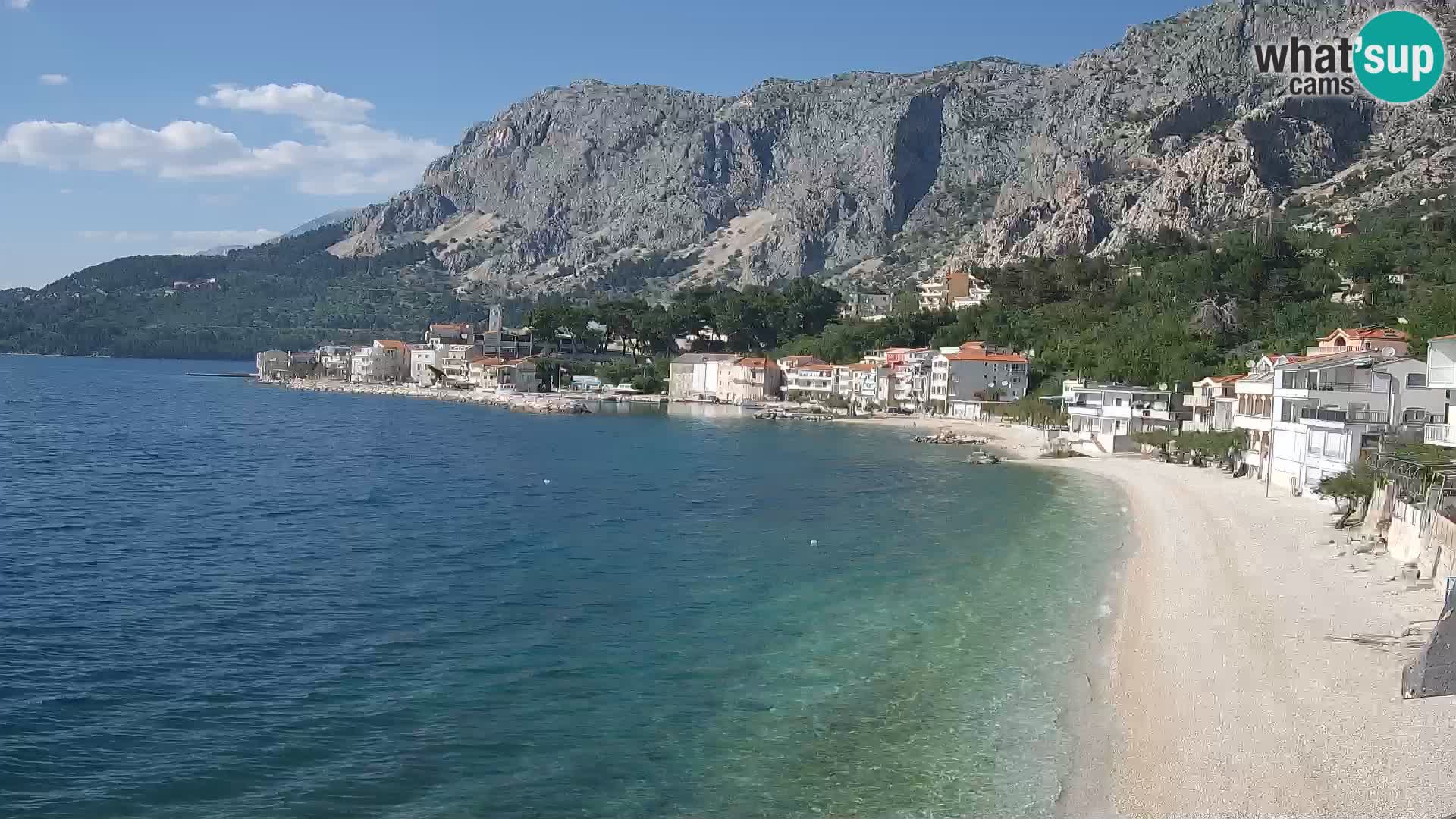 Webcam Drašnice (Podgora)  – Spiaggia
