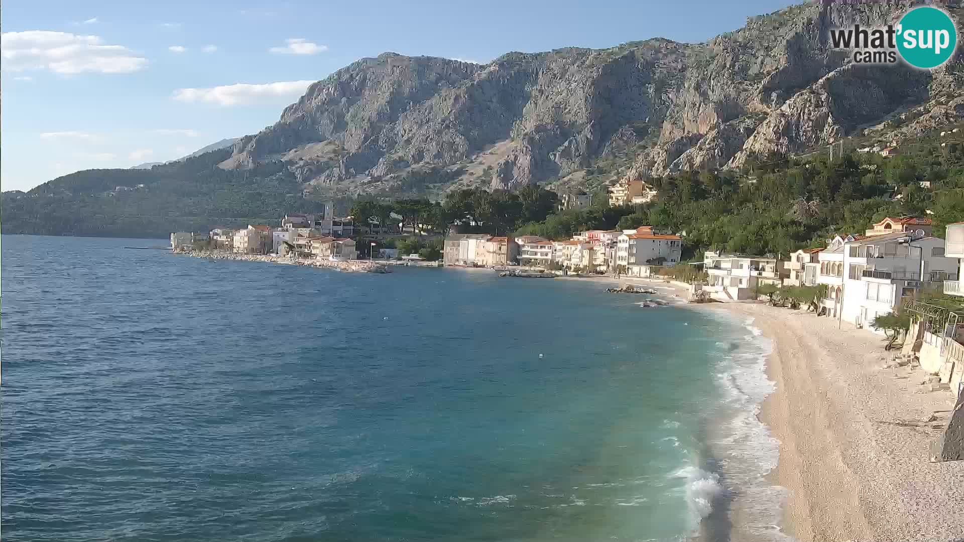Webcam Drašnice (Podgora)  – Spiaggia