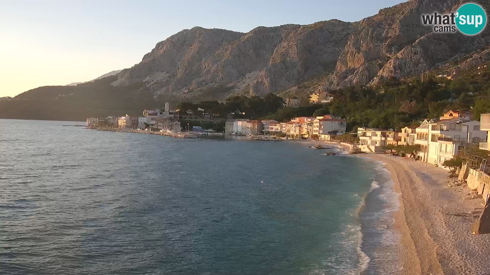 Webcam Drašnice (Podgora)  – Spiaggia