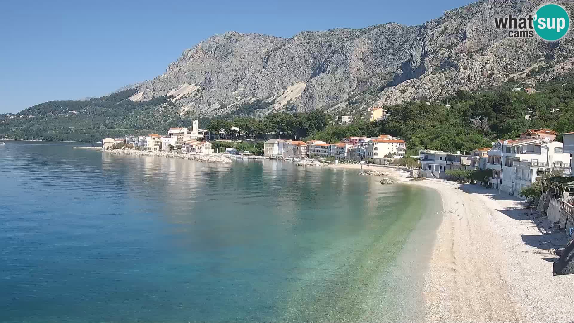 Webcam Drašnice (Podgora)  – Beach – Ober apartments