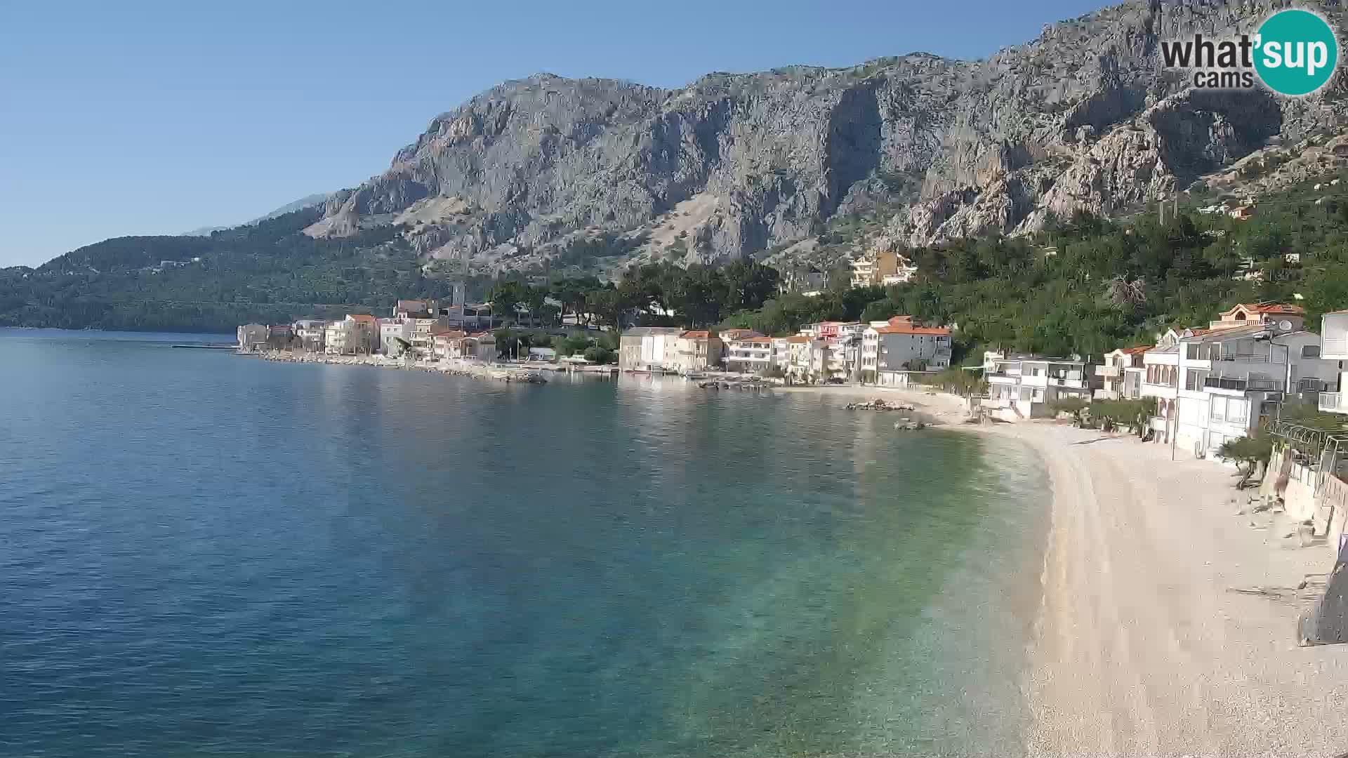 Webcam Drašnice (Podgora)  – Beach – Ober apartments
