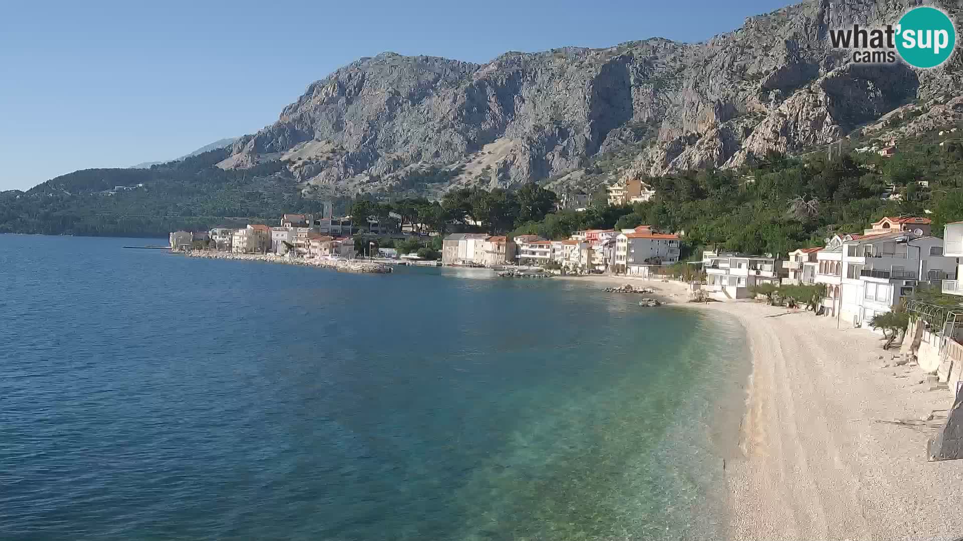 Webcam Drašnice (Podgora)  – Spiaggia