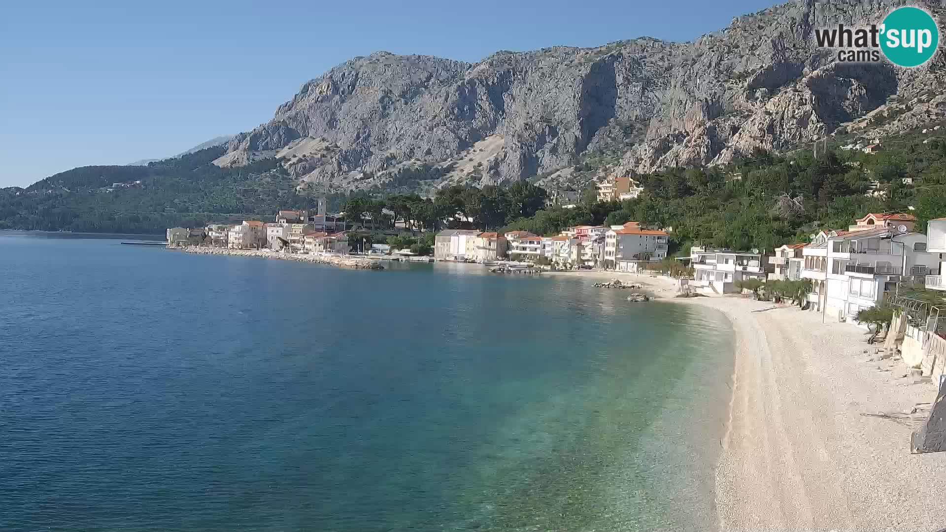 Webcam Drašnice (Podgora)  – Strand