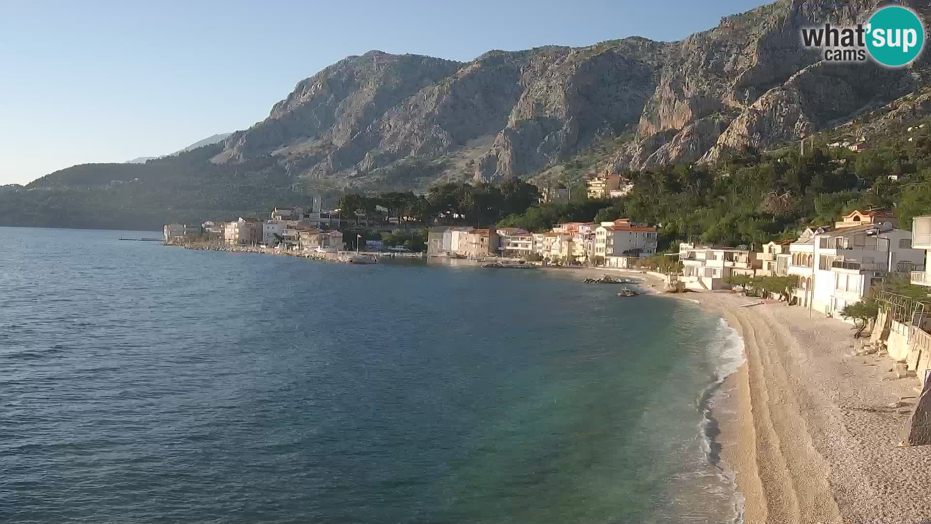 Webcam Drašnice (Podgora)  – Strand