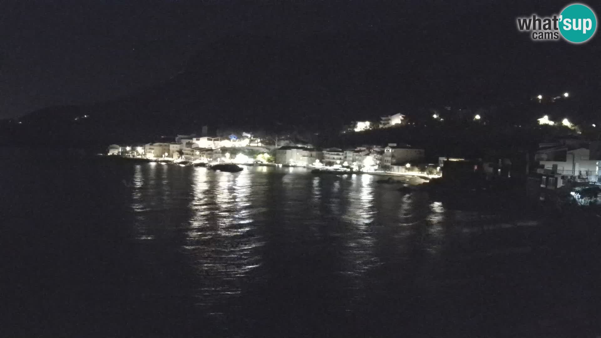 Web Kamera Drašnice (Podgora) – Plaža sa Apartmana Ober