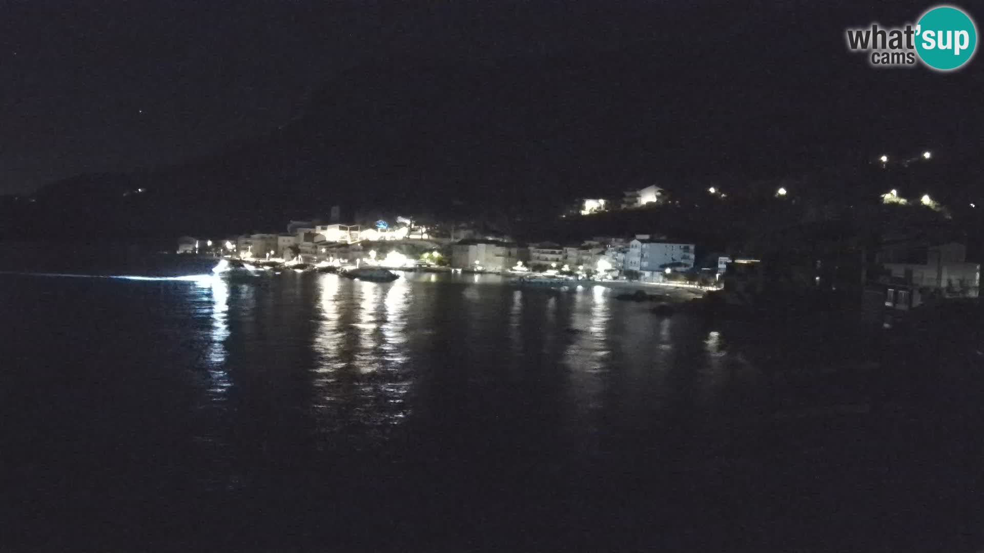 Web Kamera Drašnice (Podgora) – Plaža sa Apartmana Ober