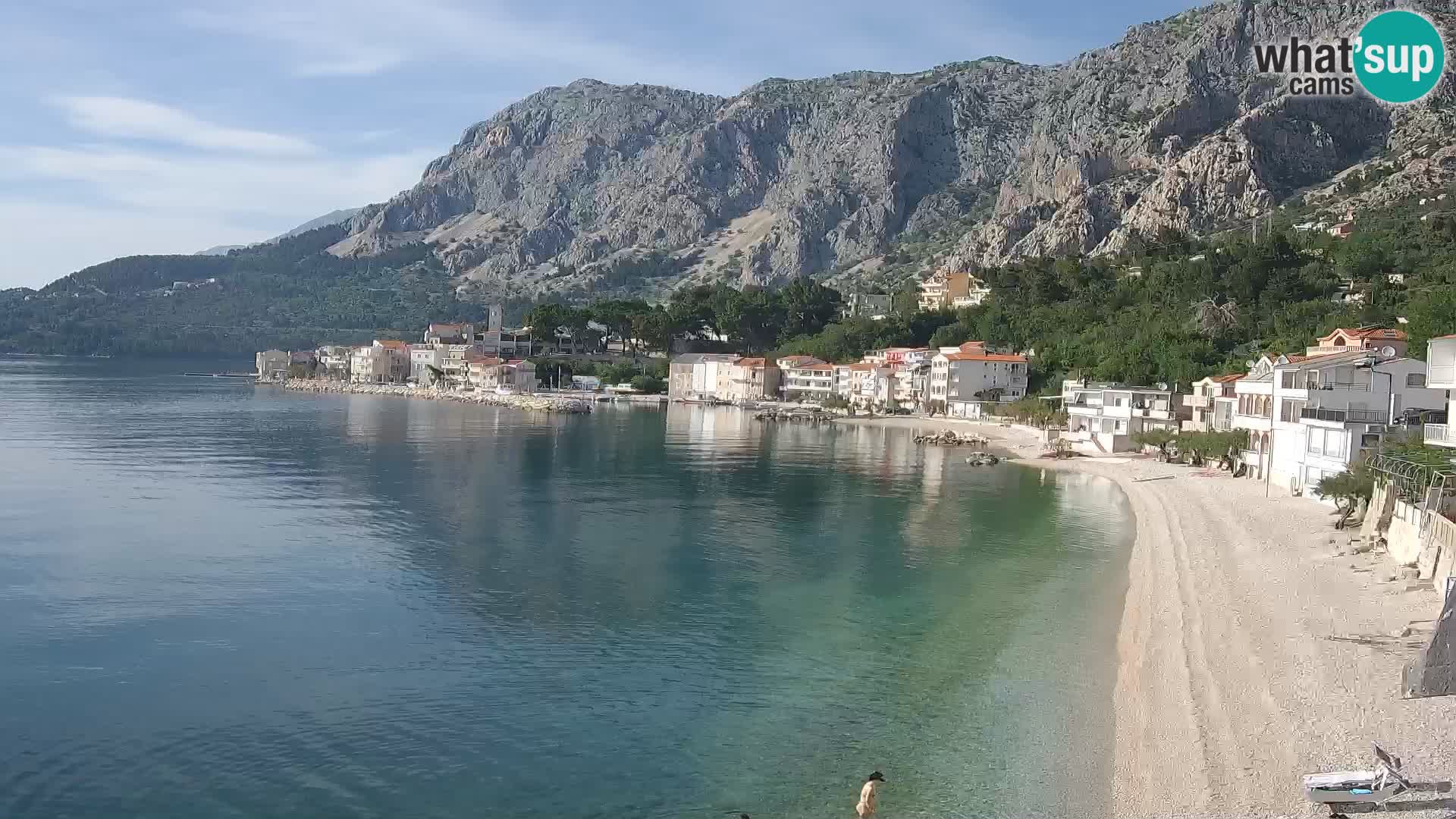 Webcam Drašnice (Podgora)  – Strand