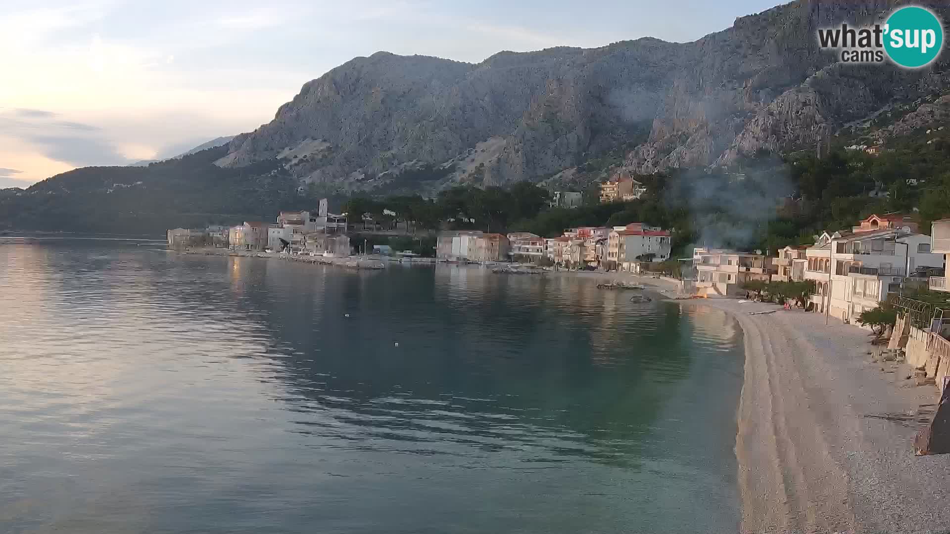 Webcam Drašnice (Podgora)  – Spiaggia