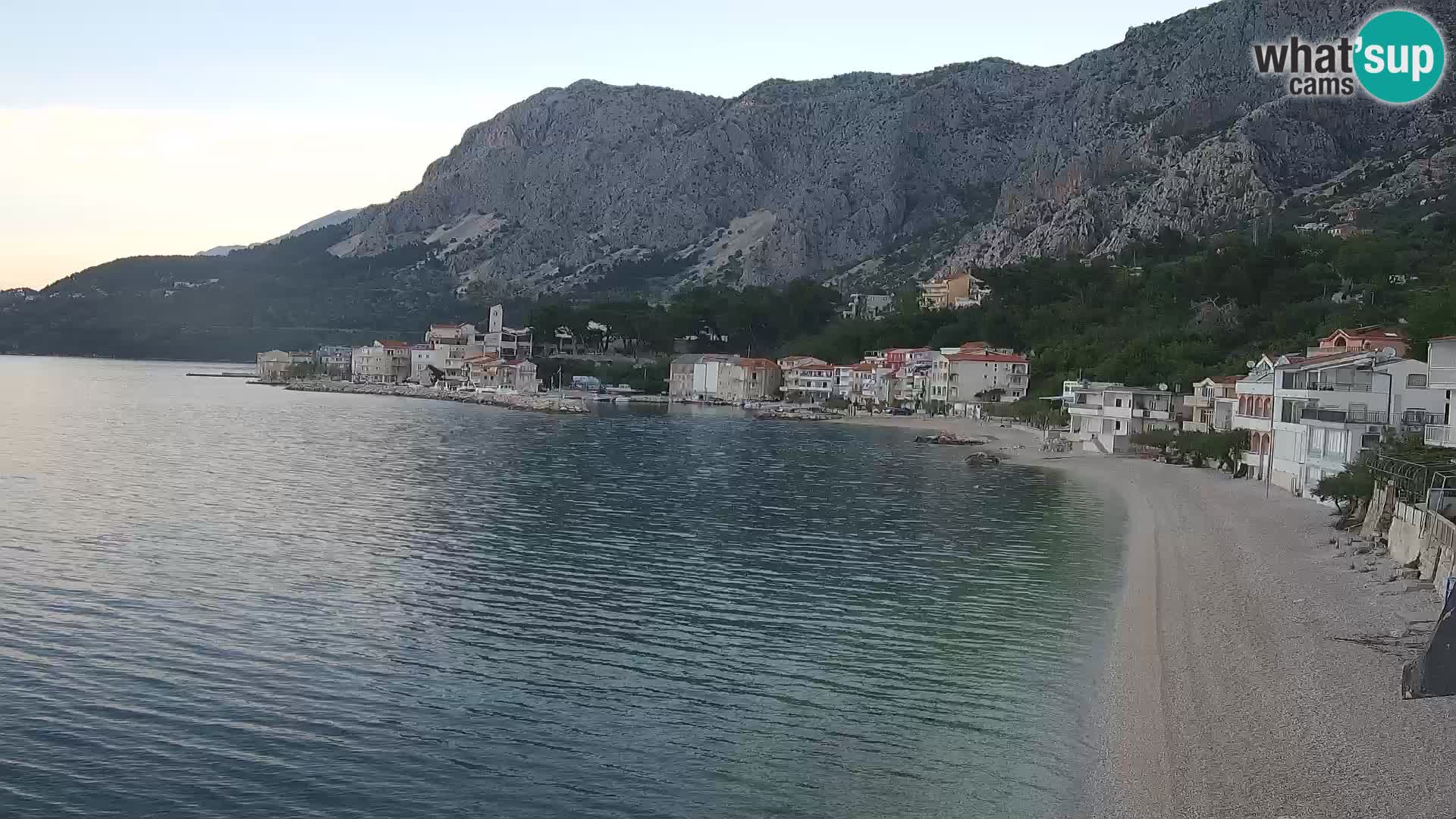 Web Kamera Drašnice (Podgora) – Plaža sa Apartmana Ober