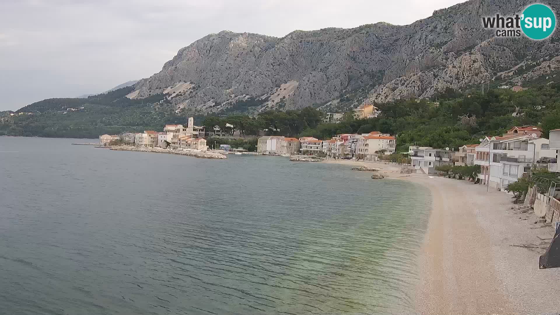 Webcam Drašnice (Podgora)  – Spiaggia