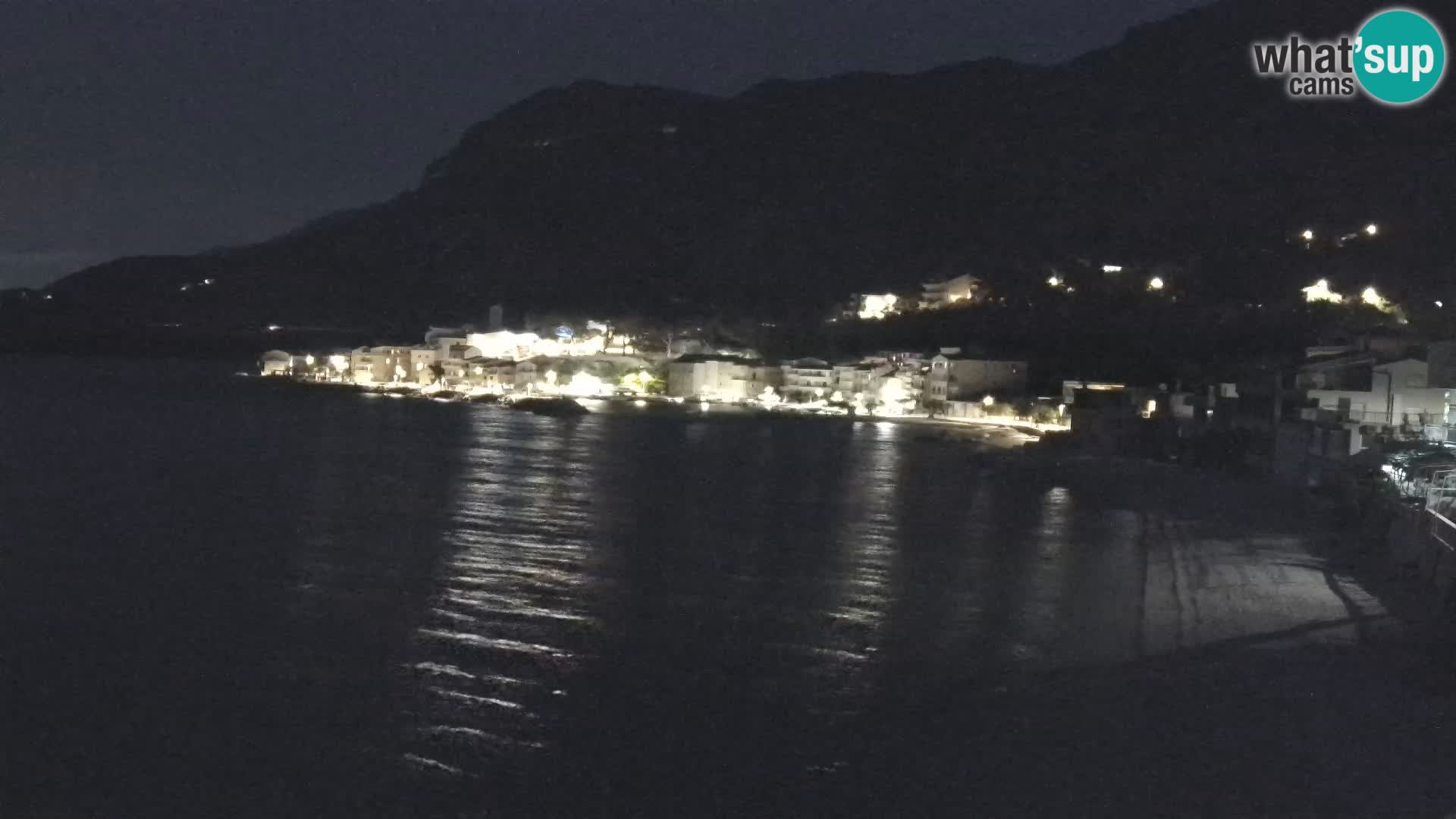 Webcam Drašnice (Podgora)  – Spiaggia