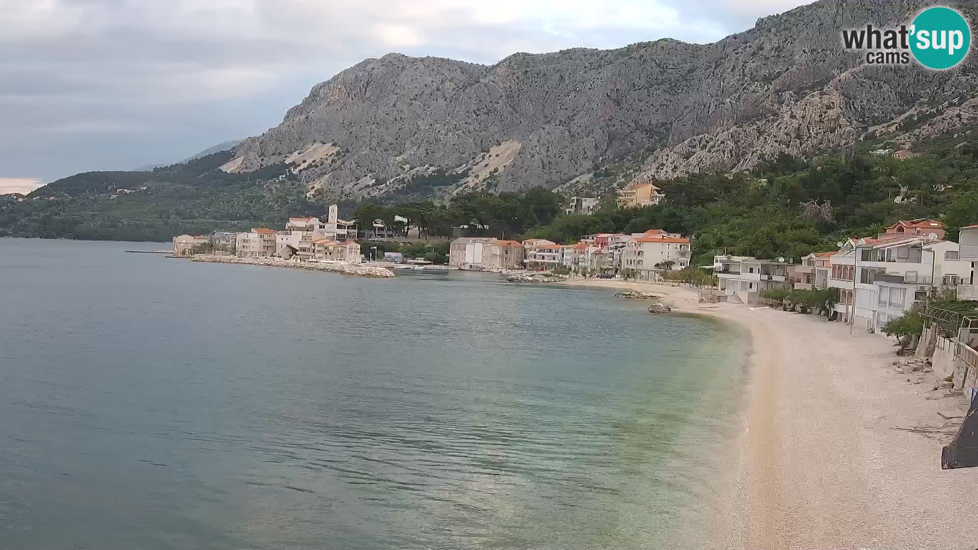 Web Kamera Drašnice (Podgora) – Plaža sa Apartmana Ober