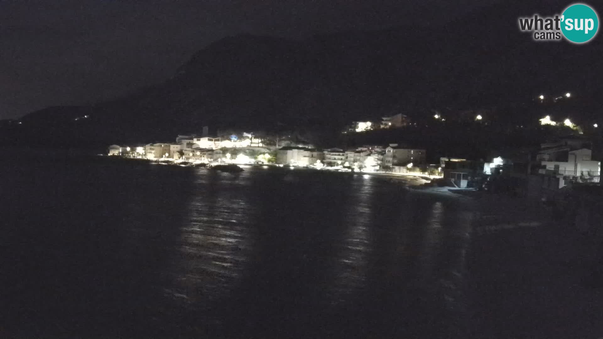 Webcam Drašnice (Podgora)  – Spiaggia