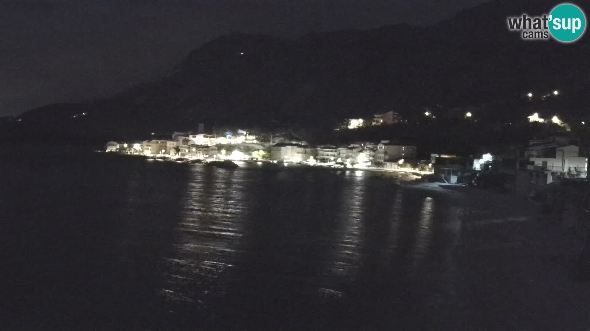 Web Kamera Drašnice (Podgora) – Plaža sa Apartmana Ober
