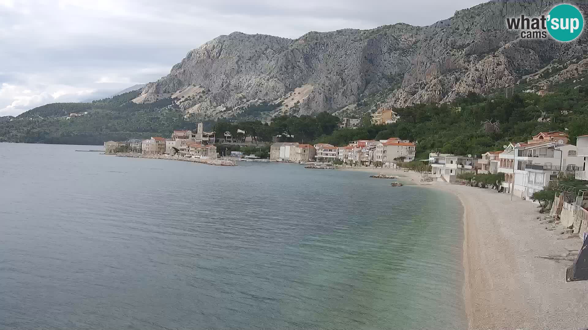 Web Kamera Drašnice (Podgora) – Plaža sa Apartmana Ober