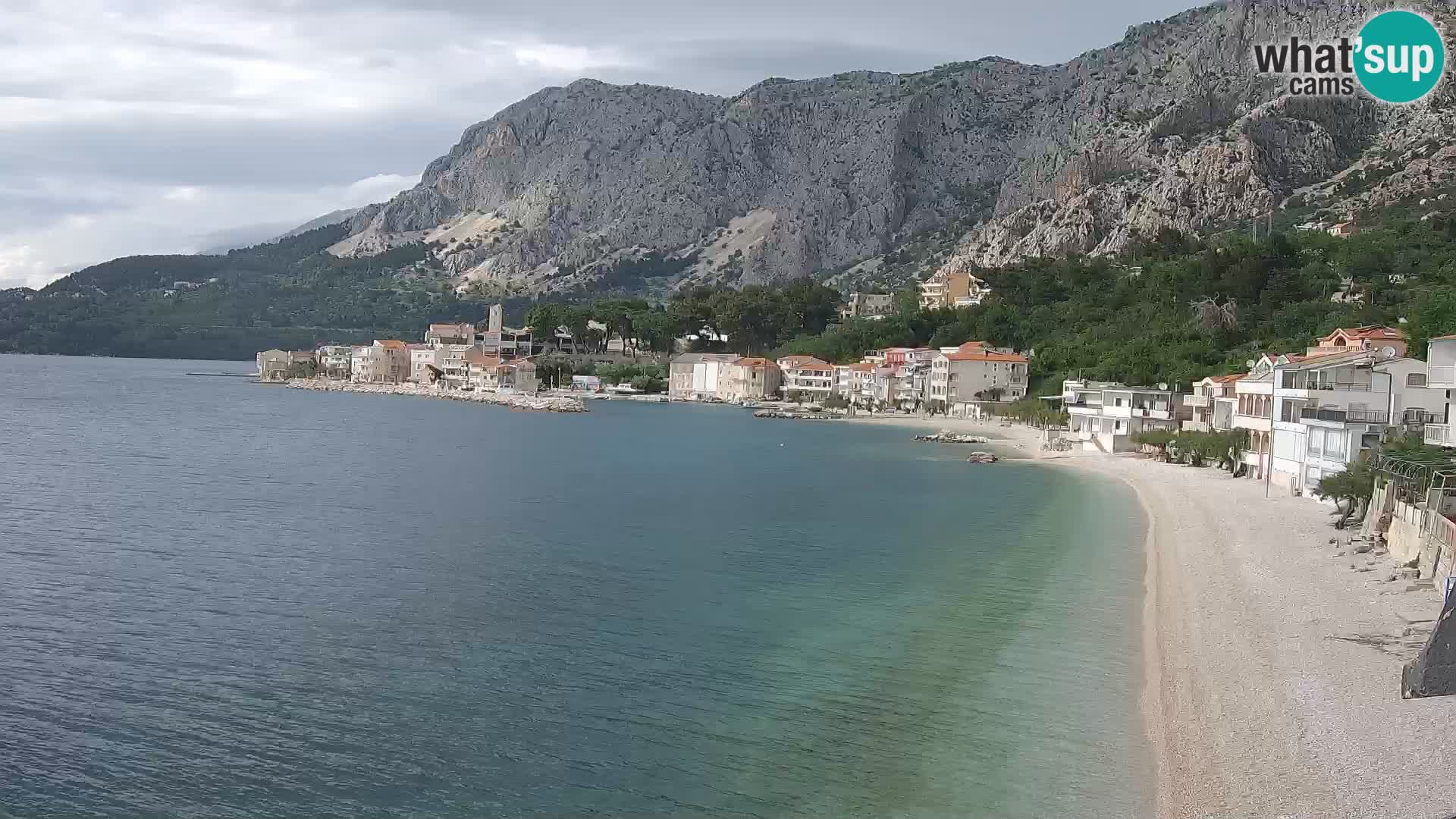 Web Kamera Drašnice (Podgora) – Plaža sa Apartmana Ober